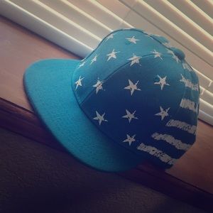 Flat bill snap back hat